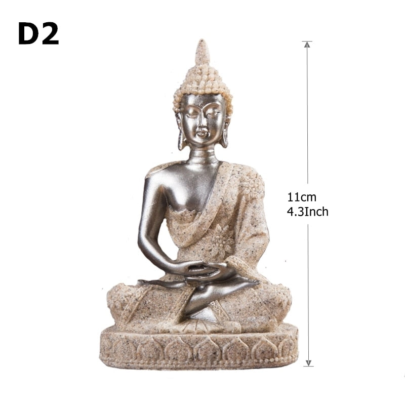 Miniature Sandstone Buddha Statues