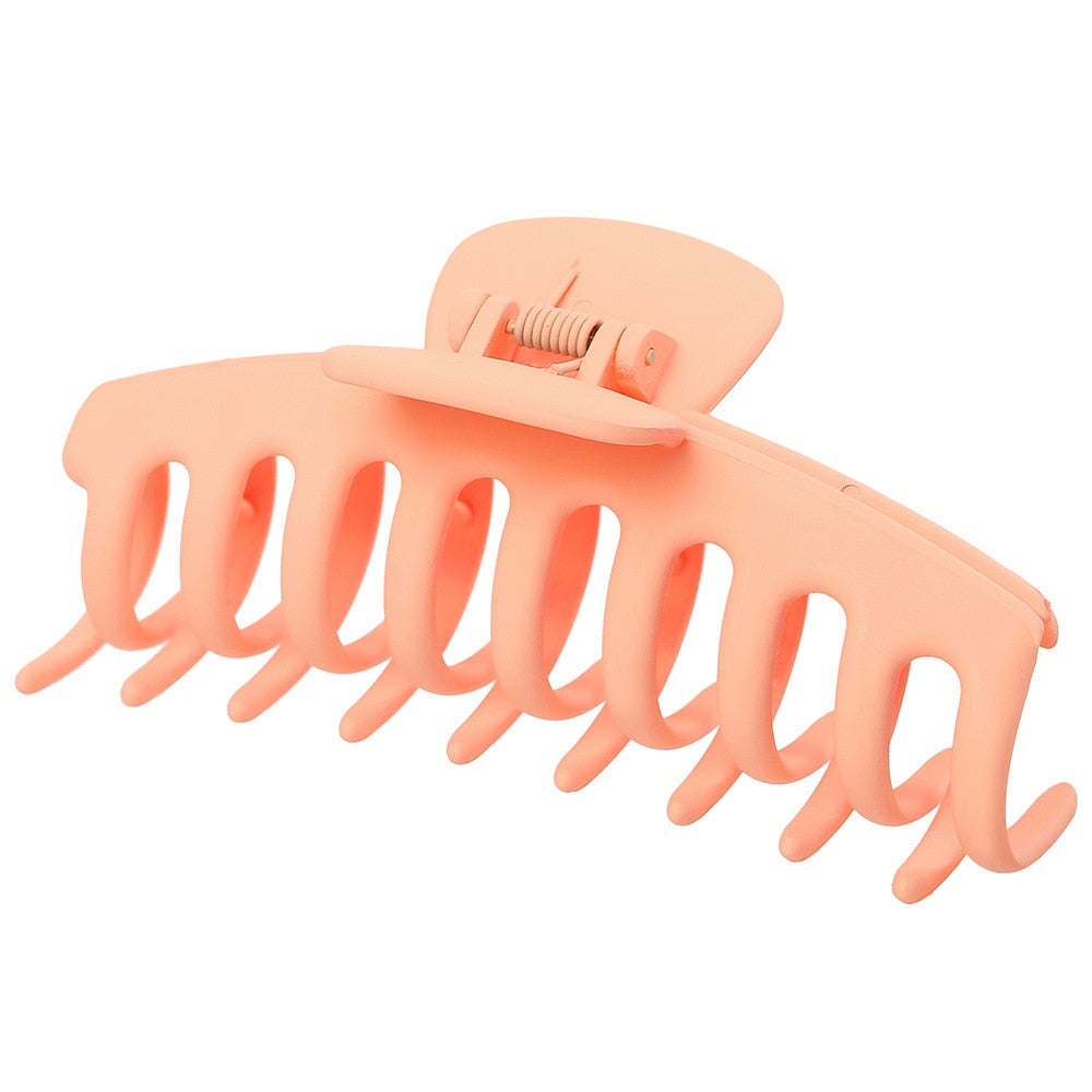 Women's Solid Color Large Claw Hair Clip