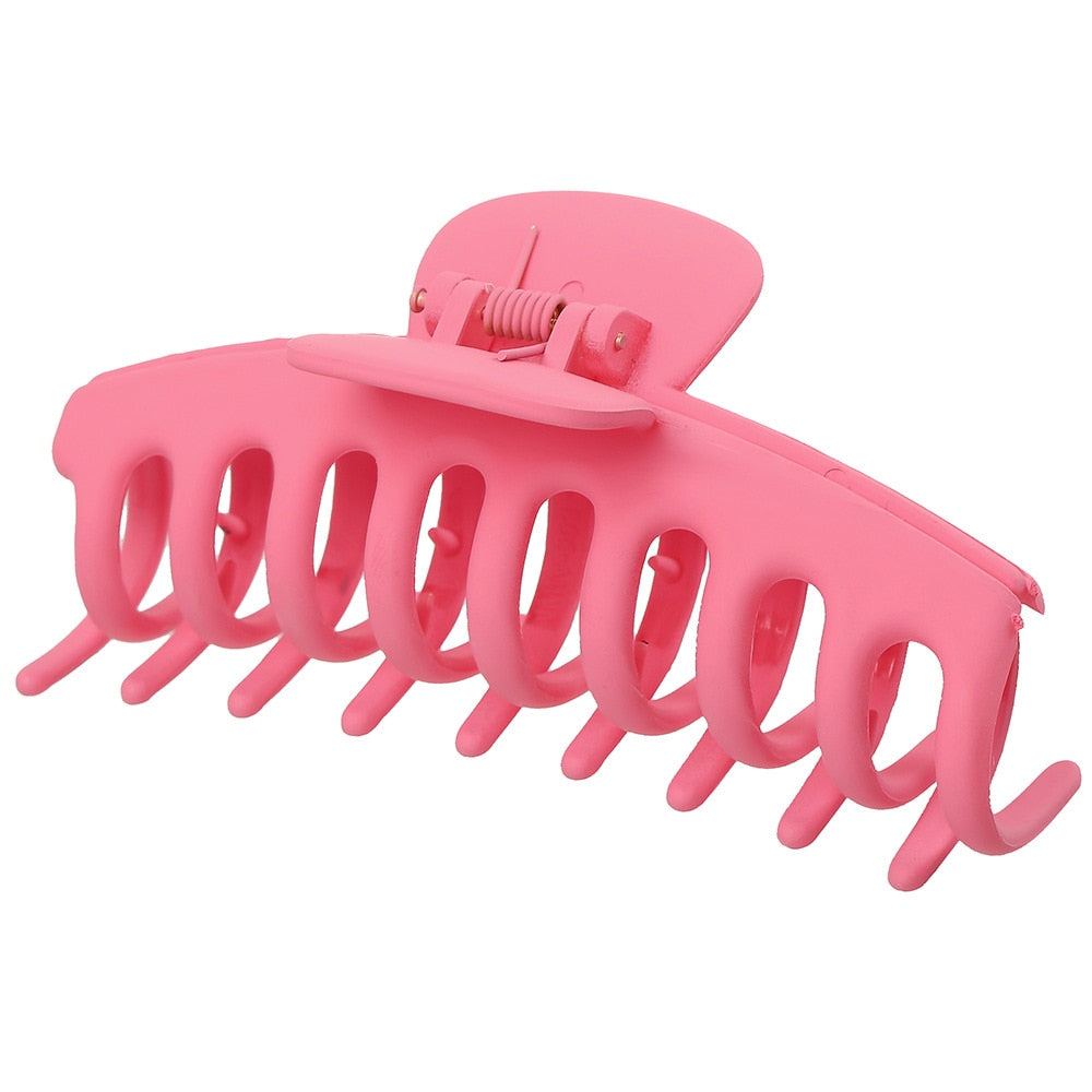 Women's Solid Color Large Claw Hair Clip