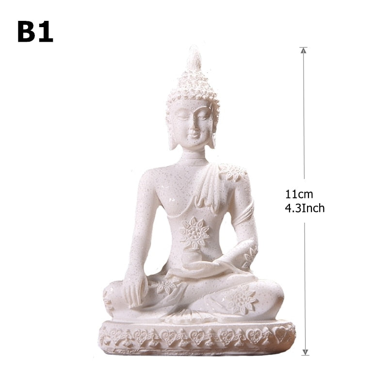 Miniature Sandstone Buddha Statues