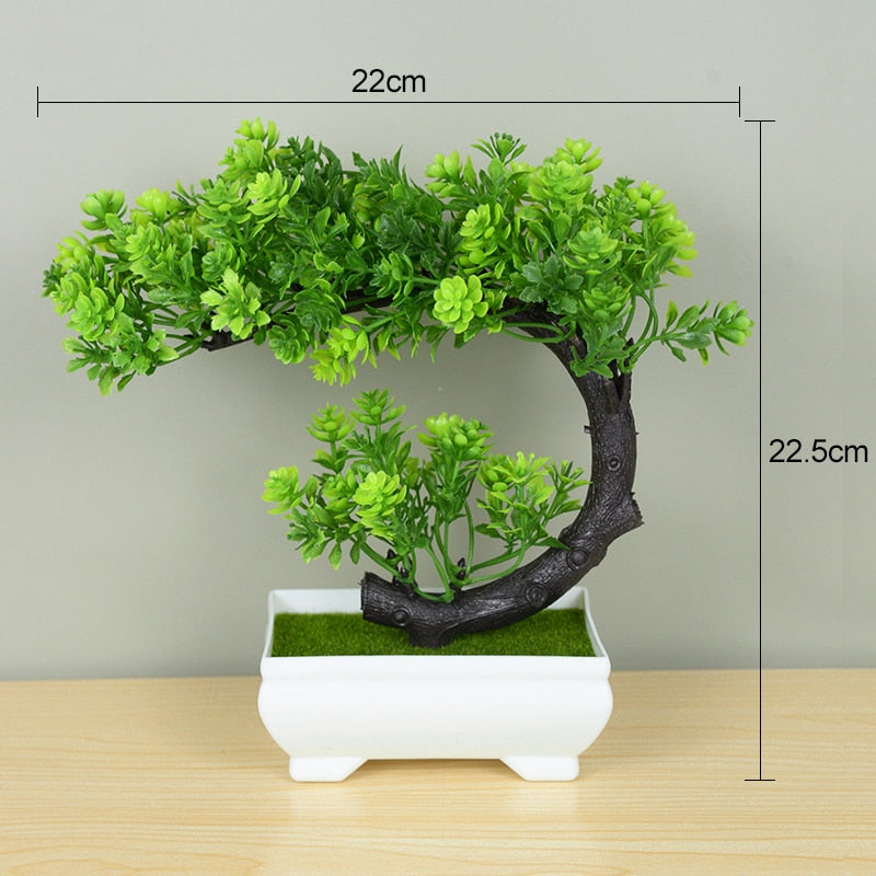 Small Artificial Bonsai Tree Potted Plant