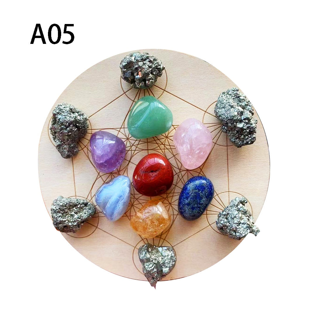 7pc/set Natural Chakra Healing Stones