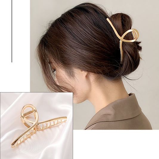 Women's Elegant Geometric Metal Hair Claw Clips