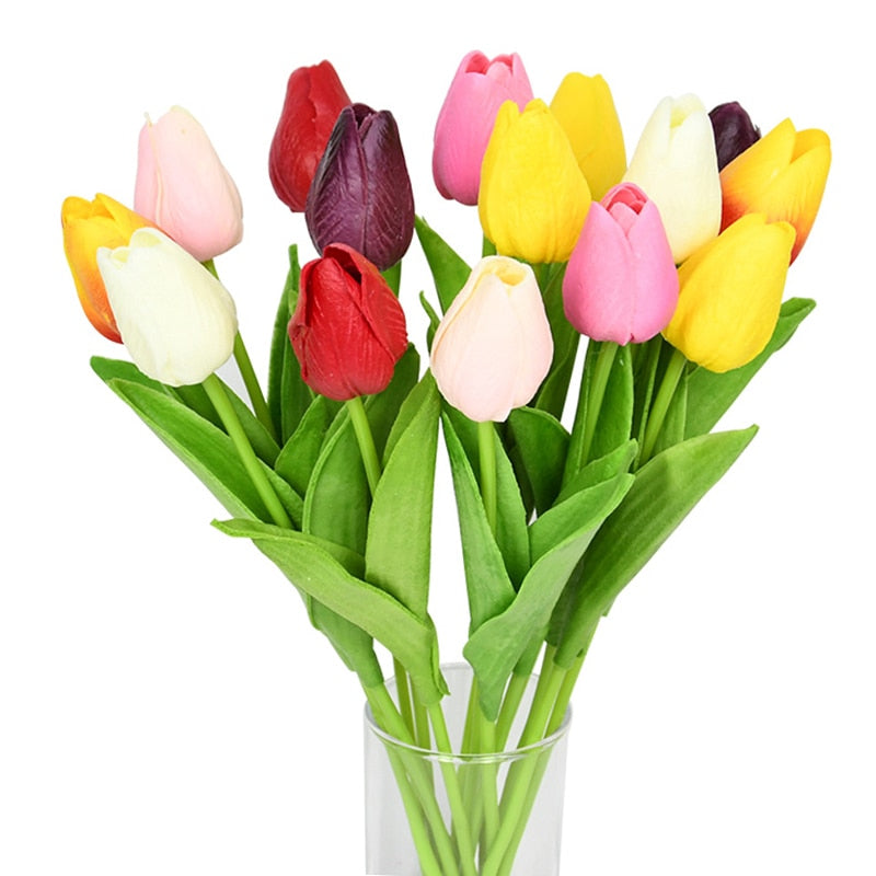 Beautiful 10PC Artificial Tulip Flower Bouquet