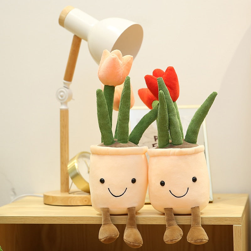 Adorable Lifelike Plush Stuffed Succulent Plant Toys