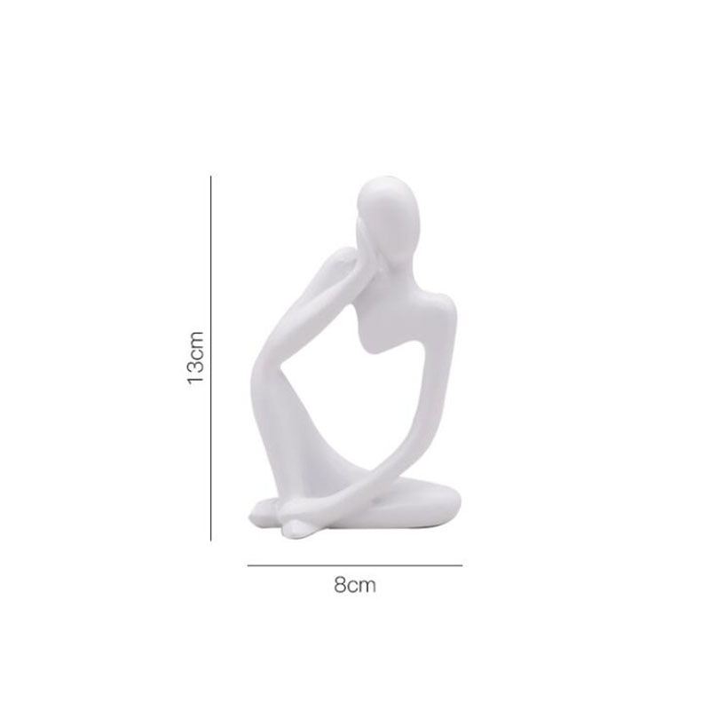 Resin Nordic Abstract Thinker Statue