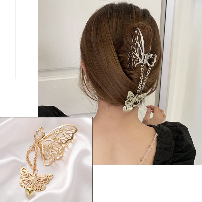 Women's Elegant Geometric Metal Hair Claw Clips