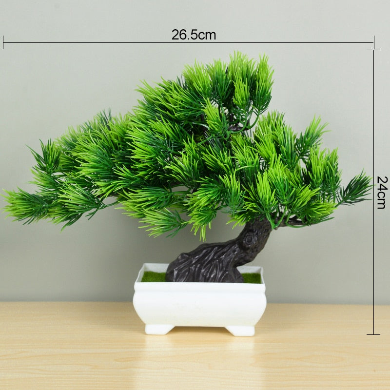 Small Artificial Bonsai Tree Potted Plant