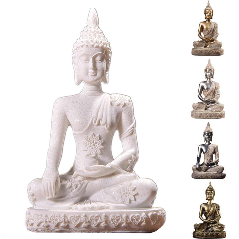 Miniature Sandstone Buddha Statues