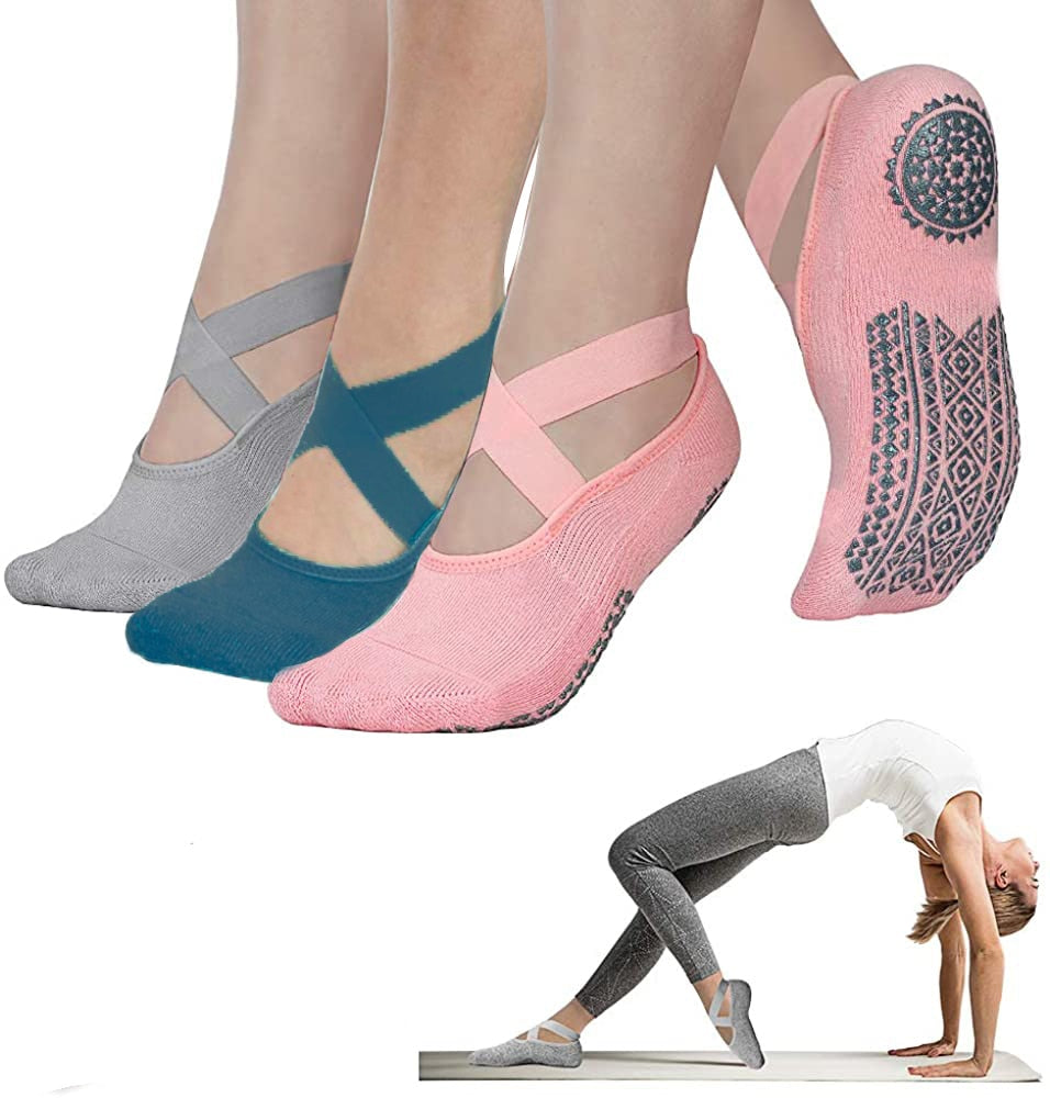 Women's Non-Slip Yoga Socks Ideal For Pilates Barre Yoga And Ballet