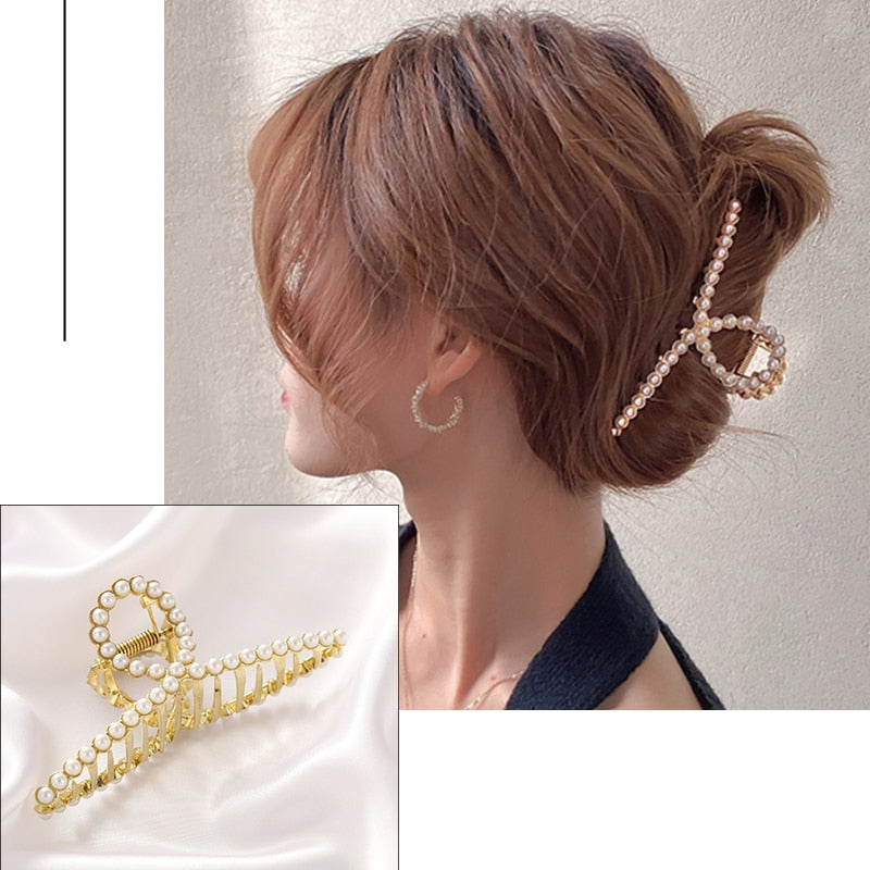 Women's Elegant Geometric Metal Hair Claw Clips