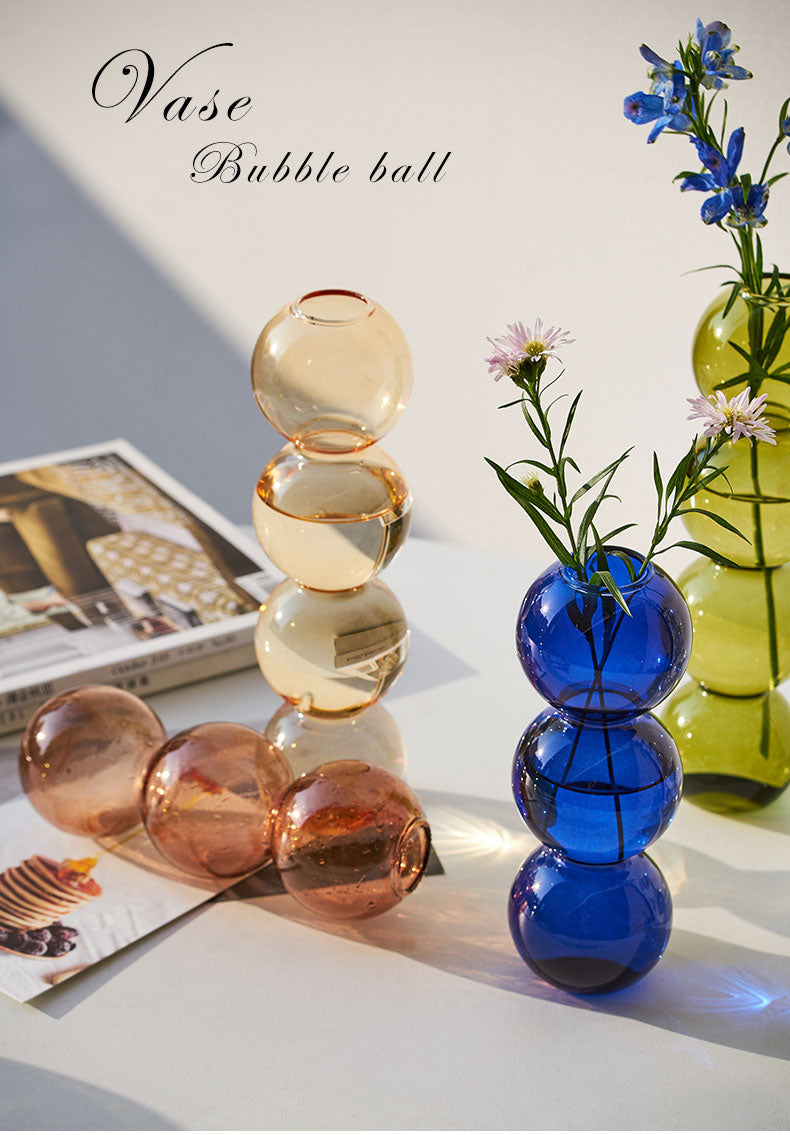 Nordic Design Glass Bubble Vase