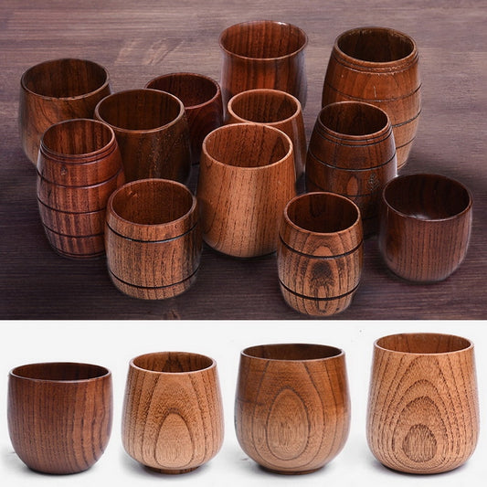 Handmade Natural Spruce Wood Drinkware