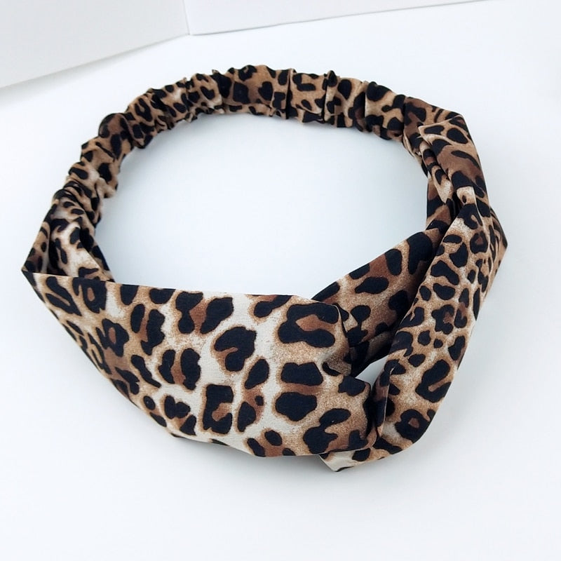 Women's Solid And Flower Print Turban Style Headbands