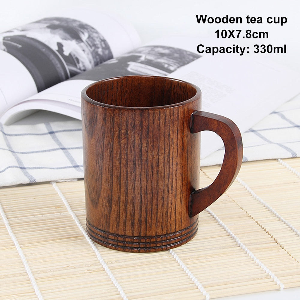 Handmade Natural Spruce Wood Drinkware