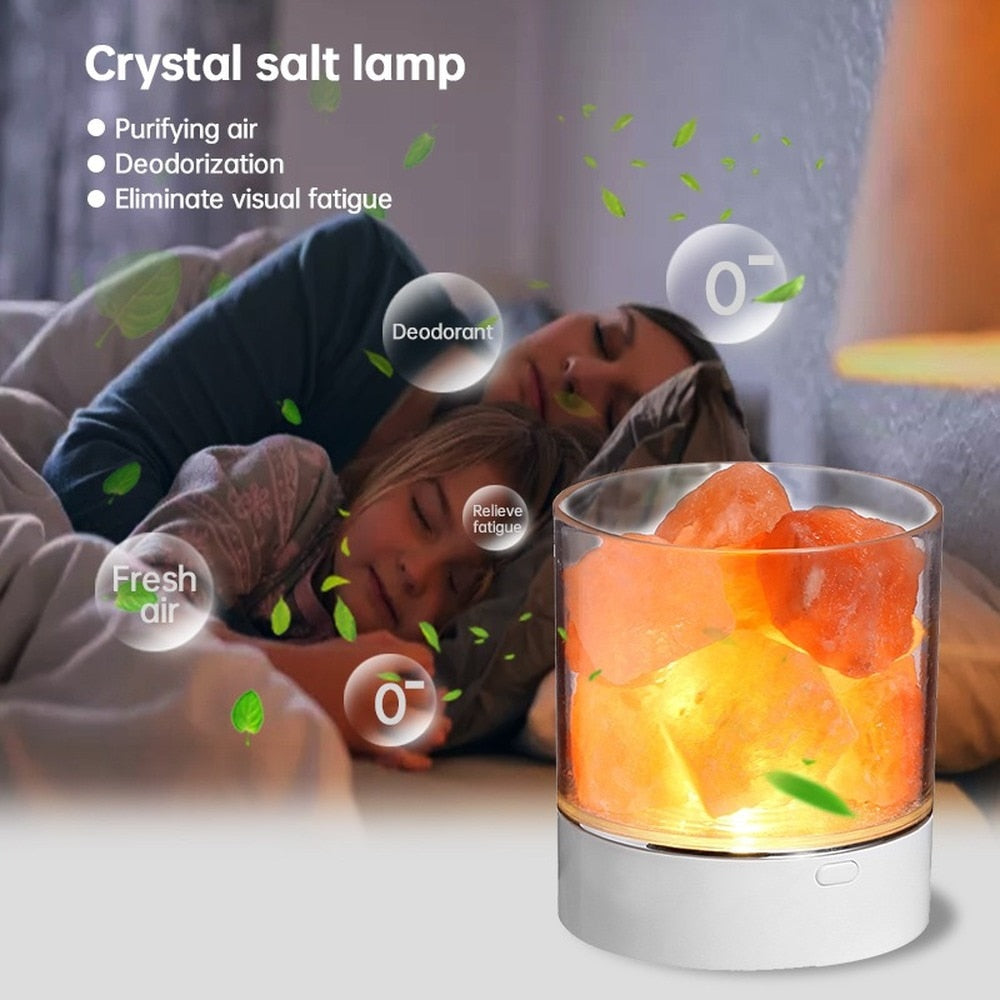 Natural Himalayan LED Salt Lamp