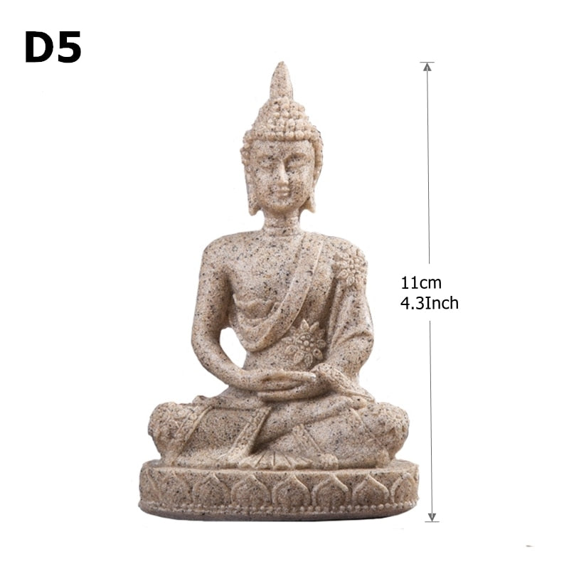 Miniature Sandstone Buddha Statues