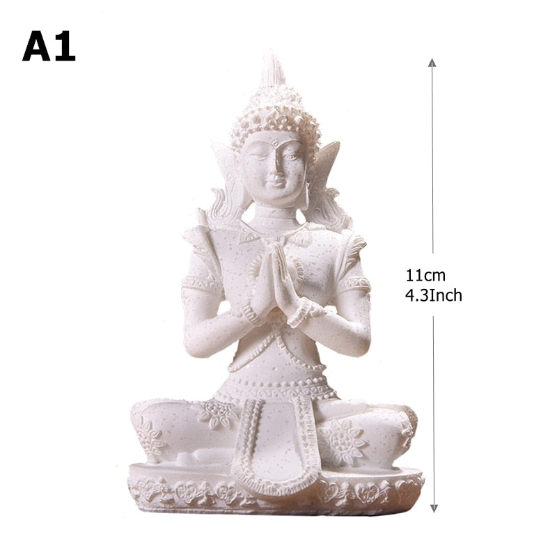 Miniature Sandstone Buddha Statues