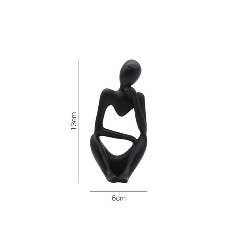 Resin Nordic Abstract Thinker Statue