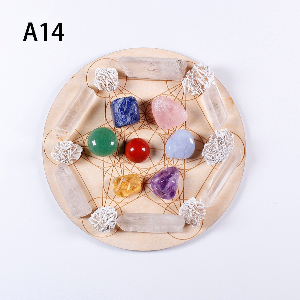 7pc/set Natural Chakra Healing Stones