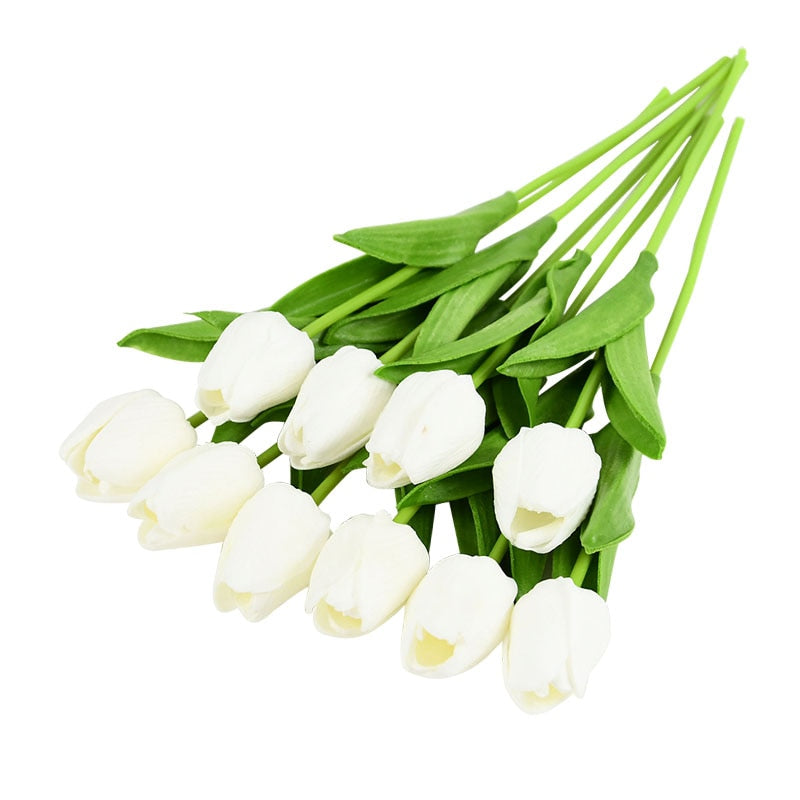 Beautiful 10PC Artificial Tulip Flower Bouquet