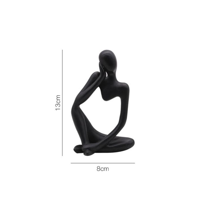 Resin Nordic Abstract Thinker Statue