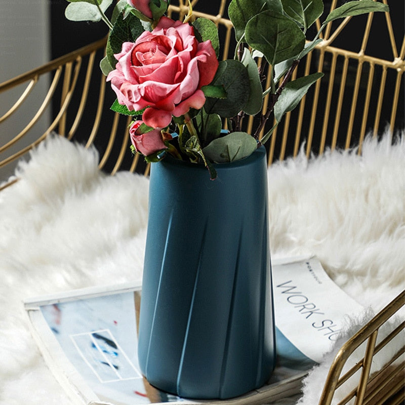 Modern Origami Plastic Vase