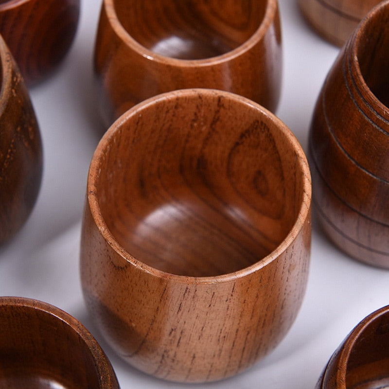 Handmade Natural Spruce Wood Drinkware