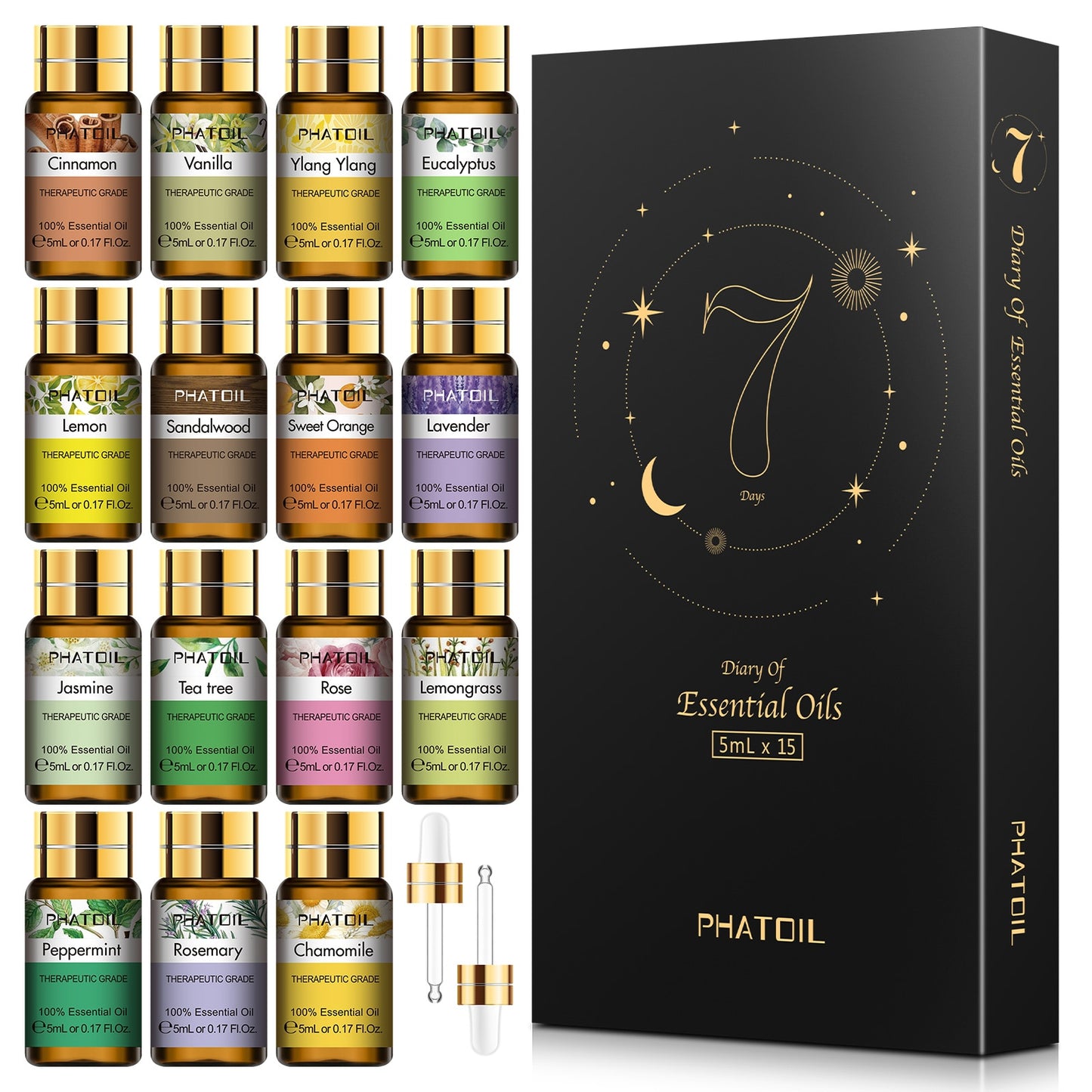 15pc Gift Set Natural Plant Essential Oils