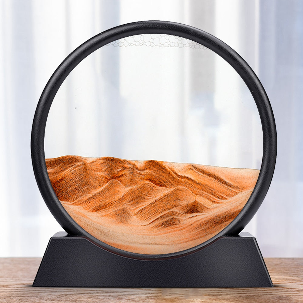 Moving 3D Hourglass Sand Art