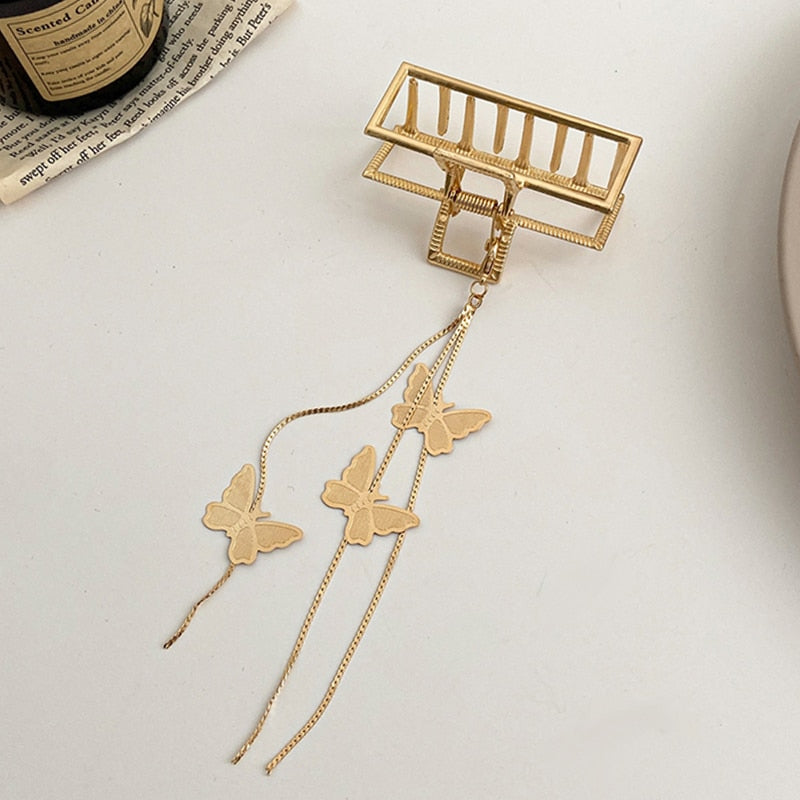 Women's Elegant Geometric Metal Hair Claw Clips