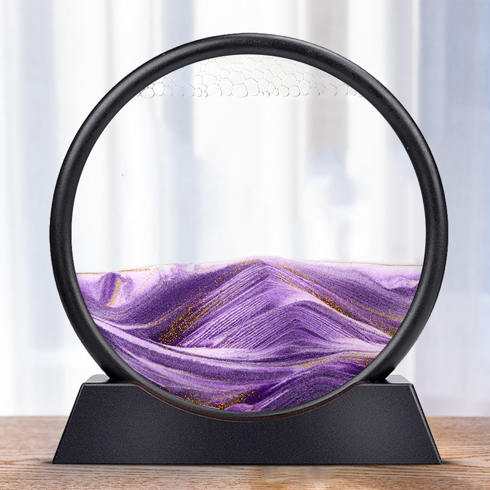 Moving 3D Hourglass Sand Art