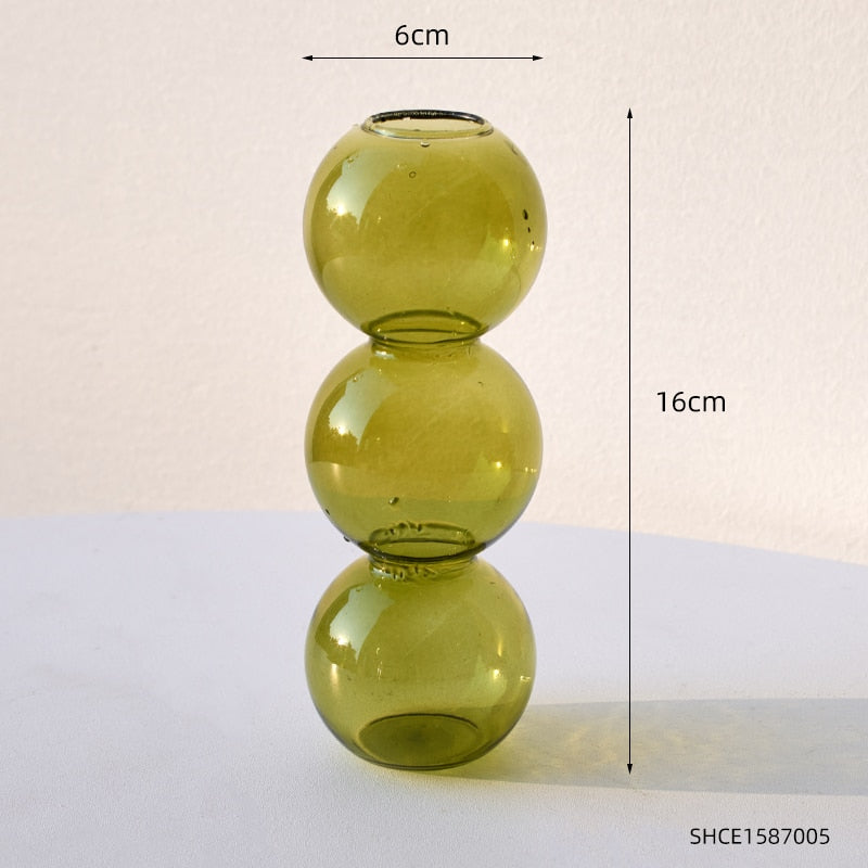 Nordic Design Glass Bubble Vase