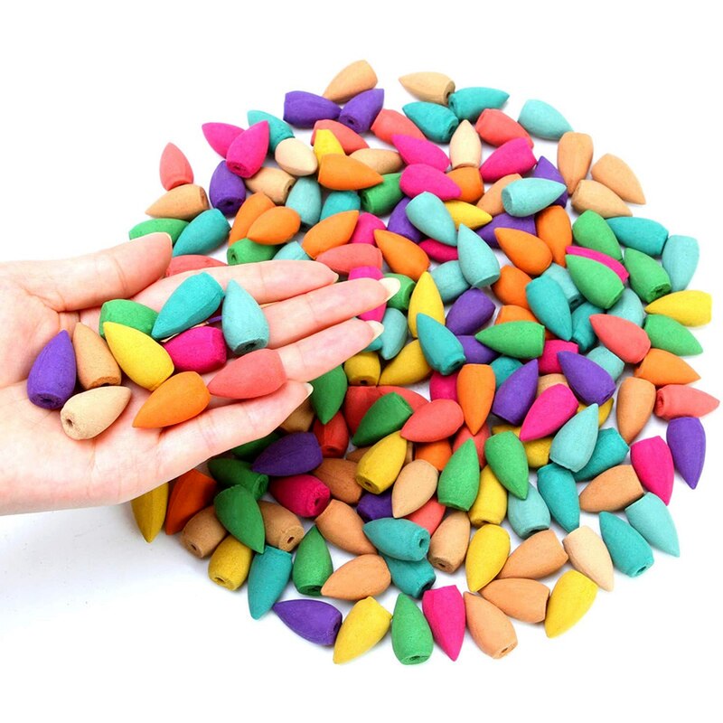 50pcs Mixed Backflow Scented Incense Cones