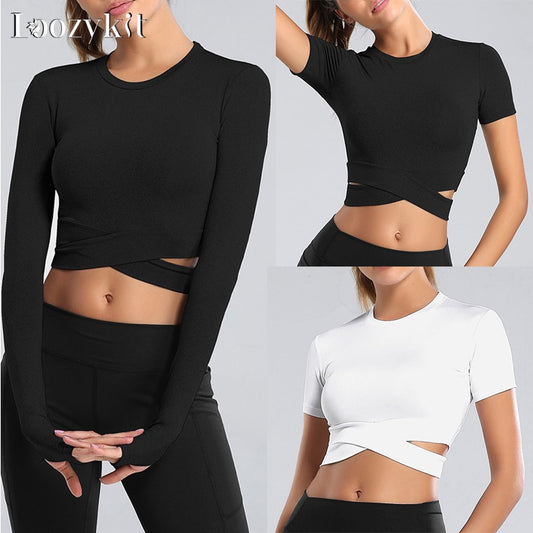 Women's Yoga Long Sleeve Crop Top