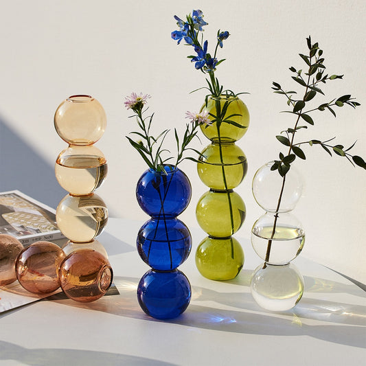 Nordic Design Glass Bubble Vase