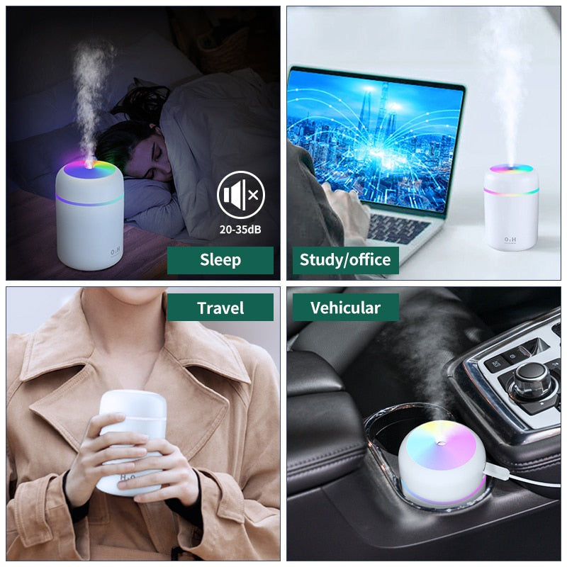 Mini Ultrasonic Aromatherapy Essential Oil Diffuser