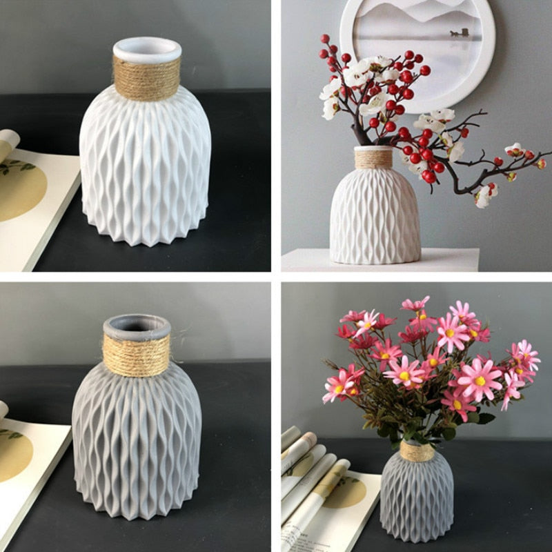 Nordic Style Imitation Ceramic Flower Vase