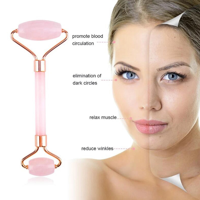 2pc/set Face Massager With Gua Sha Scraper Board