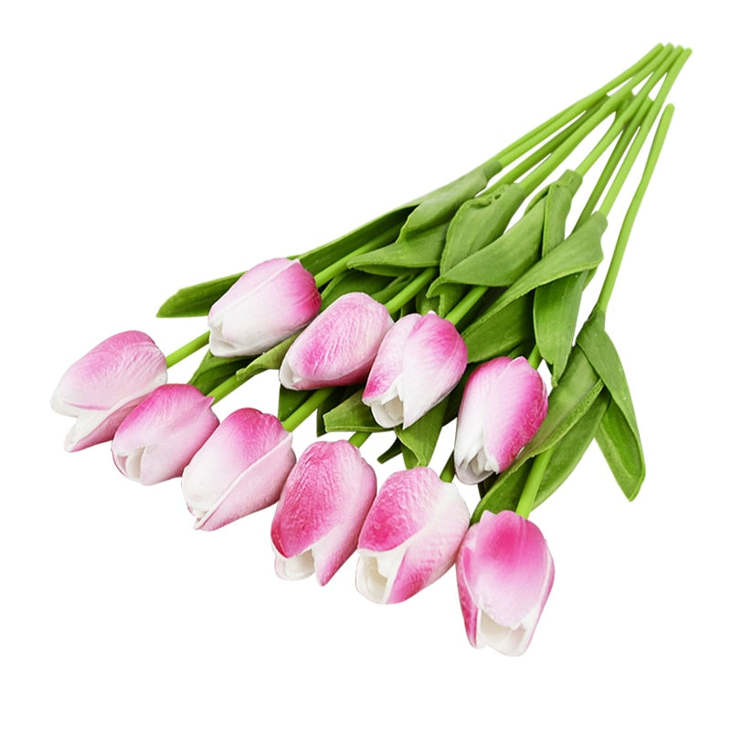 Beautiful 10PC Artificial Tulip Flower Bouquet