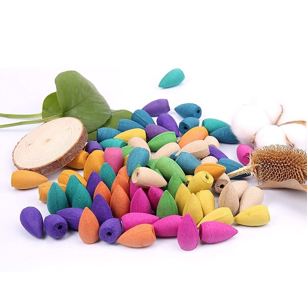 50pcs Mixed Backflow Scented Incense Cones