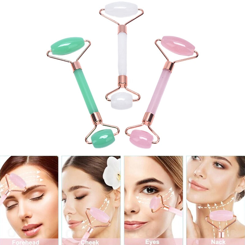 2pc/set Face Massager With Gua Sha Scraper Board