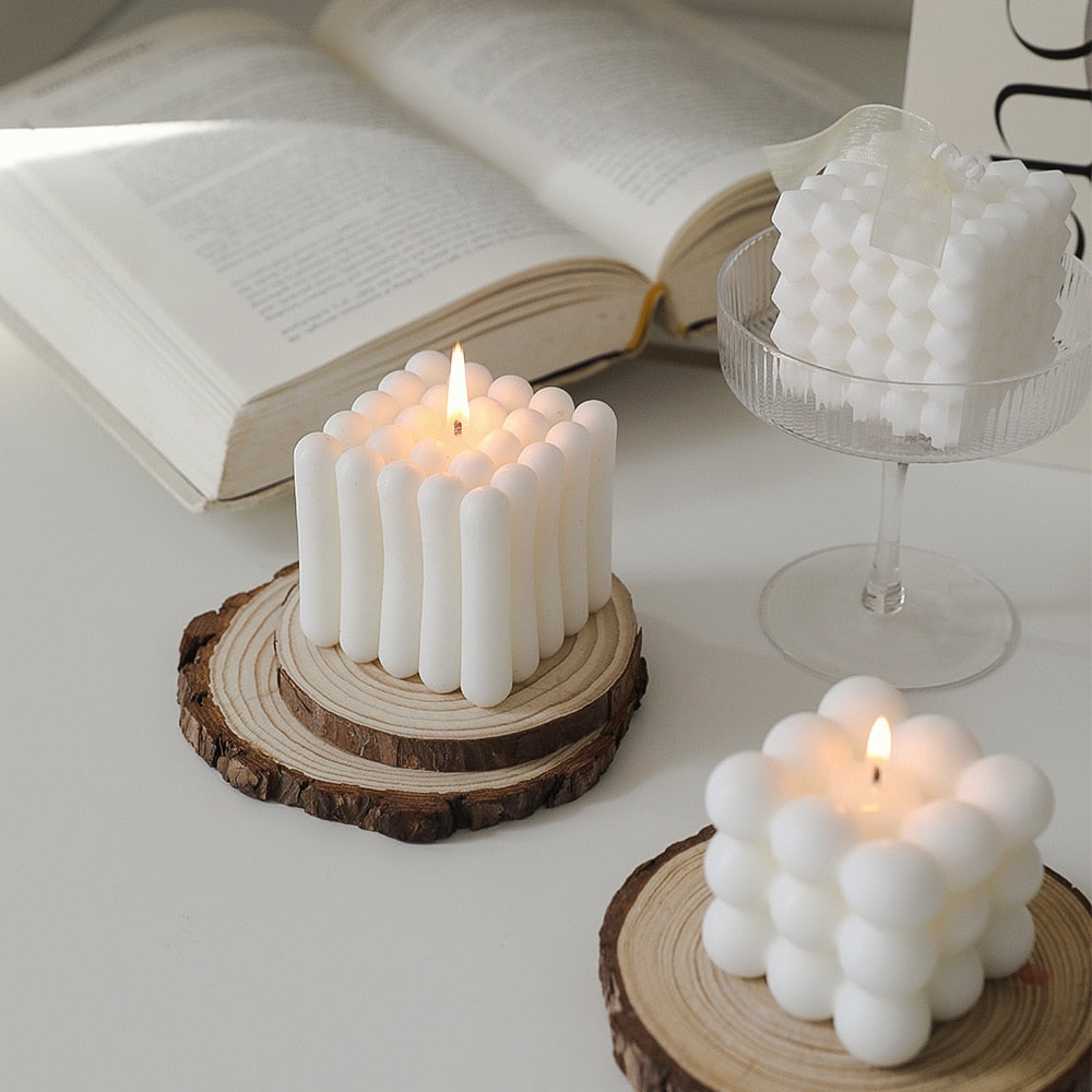 Geometric Rubik Cube Shaped Aromatherapy Scented Candles