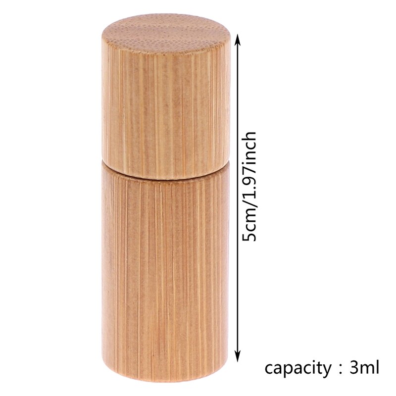 3ML Natural Bamboo Essential Oils Roller Bottle