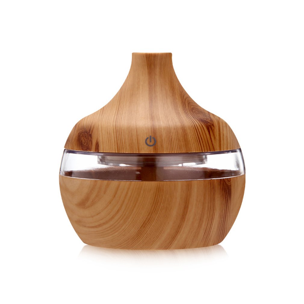 300ML Wood Grain Essential Oil Diffuser With Timer