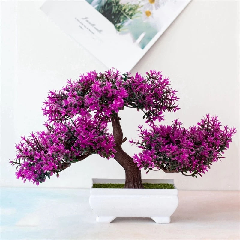 Small Artificial Bonsai Tree Potted Plant