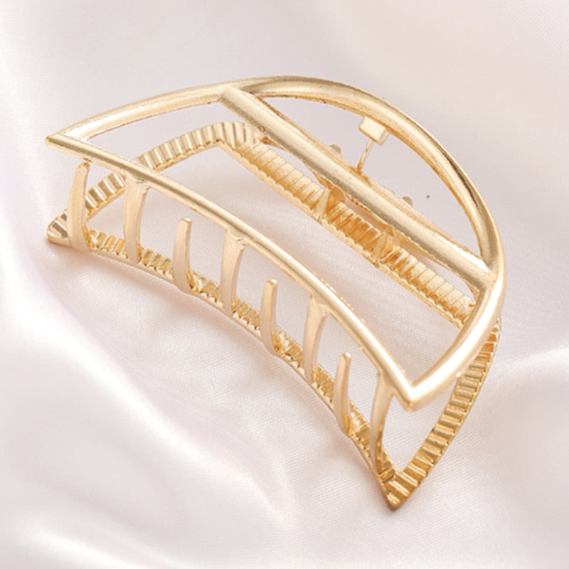 Women's Elegant Geometric Metal Hair Claw Clips