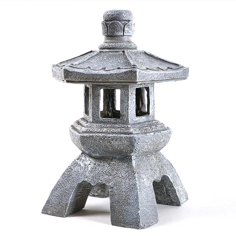 Resin Solar Zen Pagoda Landscape lights