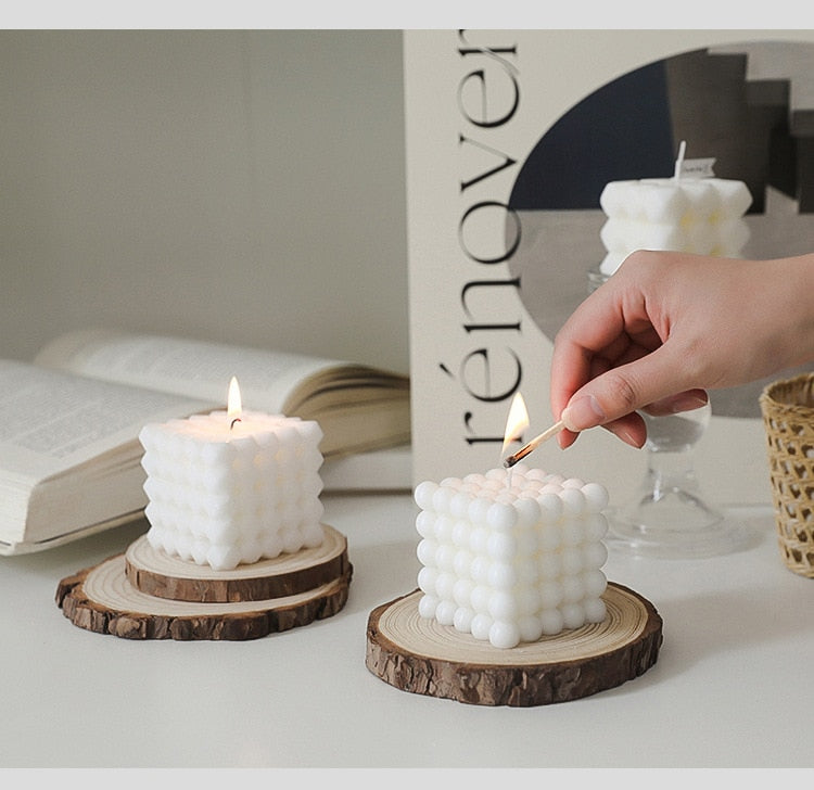 Geometric Rubik Cube Shaped Aromatherapy Scented Candles