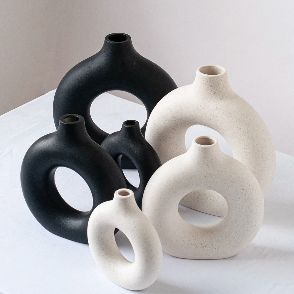 Nordic Ceramic Zen Flower Vases